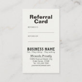 Hauspflege - Bewährungskarte Empfehlungskarte (Rückseite)