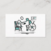 Hauspflege. Zuhause-Pflege. Hauspflege Visitenkarte (Rückseite)