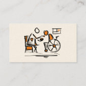 Hauspflege. Zuhause-Pflege. Hauspflege Visitenkarte (Rückseite)