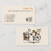 Hauspflege. Zuhause-Pflege. Hauspflege Visitenkarte (Vorne/Hinten)