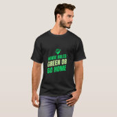 Hausregeln: grün oder gehen Sie Zuhause Ökologisch T-Shirt (Vorne ganz)
