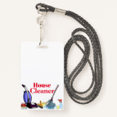 Hausreiniger Ausweis (Rückseite mit Schlüsselband)