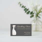Hausreiniger Bokeh Spray Flasche Visitenkarte (Stehend Vorderseite)