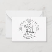 Hausreiniger Danke Note Card Mitteilungskarte (Vorderseite)
