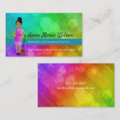 Hausreiniger Logo Visitenkarten Visitenkarte (Vorne/Hinten)