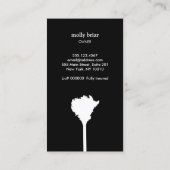 Hausreiniger Rose Gold Feather Duster Reinigung Visitenkarte (Rückseite)