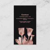 Hausreiniger Rose Gold Reinigungsservice Business Visitenkarte (Rückseite)