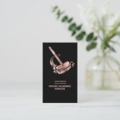 Hausreiniger Rose Gold Reinigungsservice Visitenkarte (Stehend Vorderseite)