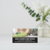 Hausreiniger | Seifenblasen Visitenkarte (Stehend Vorderseite)