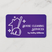 Hausreiniger Visitenkarte (Vorderseite)