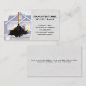 Hausreiniger | Zuhause | Feather Duster Visitenkarte (Vorne/Hinten)