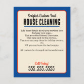 Hausreinigung 5x6 in Beruflicher Werbung Flyer (Hinten)
