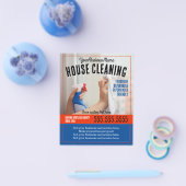 Hausreinigung 5x6 in Beruflicher Werbung Flyer (Einzeln)