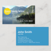 Hausreinigung Berg Beruflicher See Visitenkarte (Vorne/Hinten)