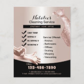 Hausreinigung Berufliche Rose Gold Flyer (Vorne)