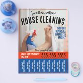 Hausreinigung Berufliche Teerblätter Werbeaktion Flyer (Einzeln)