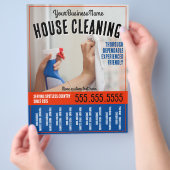 Hausreinigung Berufliche Teerblätter Werbeaktion Flyer (Hand)