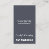 Hausreinigung 🧼 Berufliches Haushaltshilfe Visitenkarte (Rückseite)