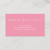 Hausreinigung Business Card Visitenkarte (Rückseite)