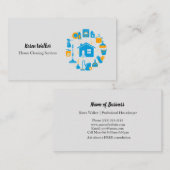 Hausreinigung Business Card Visitenkarte (Vorne/Hinten)