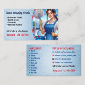 Hausreinigung Business Cards Visitenkarte (Vorne/Hinten)
