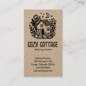 Hausreinigung Dienstleistungen Niedliche Zuhause H Visitenkarte (Vorderseite)