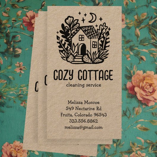 Hausreinigung Dienstleistungen Niedliche Zuhause H Visitenkarte