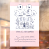 Hausreinigung Express Fensterheber Fensteraufkleber (Blatt 2)