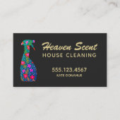 Hausreinigung Floral Spray Flasche Visitenkarte (Vorderseite)
