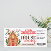 Hausreinigung Geschenkgutschein Weihnachtsgeschenk (Stehend Vorderseite)