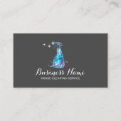 Hausreinigung Gleiten sauberere Rose Gold Visitenkarte (Vorderseite)