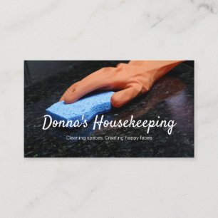 Hausreinigung Haushälterin Dienstmädchen Visitenkarte