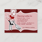 Hausreinigung Haushaltshilfe Doppelseitige Visiten Visitenkarte (Rückseite)