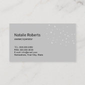 Hausreinigung Haushaltshilfe Feather Duster Housek Visitenkarte (Rückseite)