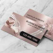 Hausreinigung Haushaltshilfe Wasser fließt Rose Go Visitenkarte