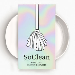 Hausreinigung Holographic Maid Mop Visitenkarte