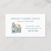 Hausreinigung Housekeeping Service Wasserfarbe Visitenkarte (Vorderseite)