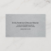 Hausreinigung | Icons reinigen Visitenkarte (Rückseite)