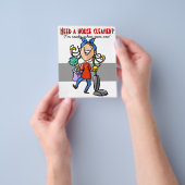 Hausreinigung, individuelle Unternehmensförderung. Flyer (Gruppe)