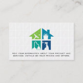 Hausreinigung | Kacheln Visitenkarte (Rückseite)