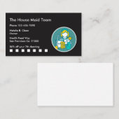 Hausreinigung Kundenbindungskarten Treuekarte (Vorne/Hinten)