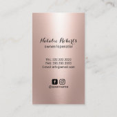 Hausreinigung lächelnd Feather Duster Housekeeping Visitenkarte (Rückseite)