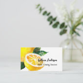 Hausreinigung Lemon Slice Housekeeping Visitenkarte (Stehend Vorderseite)