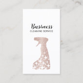 Hausreinigung Luxus Rose Gold Spray Reiniger Visitenkarte (Vorderseite)