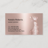 Hausreinigung Magische Haushaltshilfe Rose Gold Visitenkarte (Rückseite)