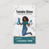 Hausreinigung Moderne Aquamarine Hauszucht #2 Visitenkarte (Vorderseite)