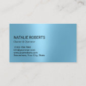 Hausreinigung Moderne blaue Tropfen Haushaltshilfe Visitenkarte (Rückseite)