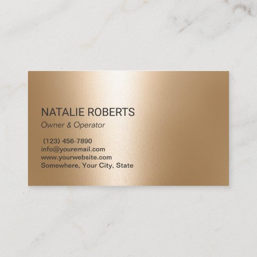 Hausreinigung Moderne Gold Sauberkeit Visitenkarte (Rückseite)