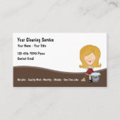 Hausreinigung Moderne Haushaltshilfe Visitenkarten Visitenkarte (Vorderseite)