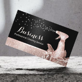 Hausreinigung Moderne Rose Gold Floral Spray Schwa Visitenkarte